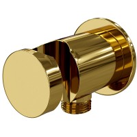 Шланговое подключение WasserKRAFT Sauer A189 Золото латунь на стену