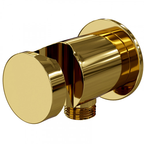 Шланговое подключение WasserKRAFT Sauer A189 Золото латунь на стену