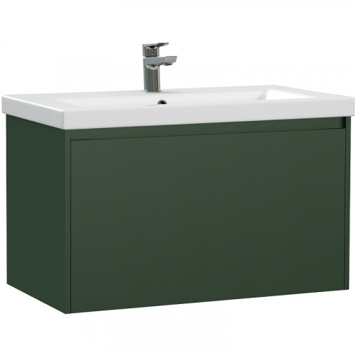 Тумба под раковину Cersanit Grande 80 64303 подвесная Зеленая МДФ / ЛДСП