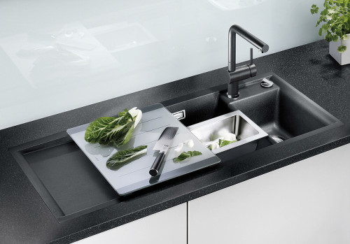 Смеситель для кухни Blanco Linus-S Silgranit 516688 Антрацит латунь