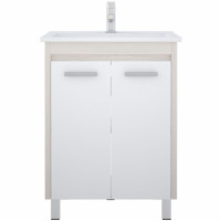 Тумба под раковину Corozo Лорена 75 SD-00000356 Лайн Белая МДФ / ЛДСП