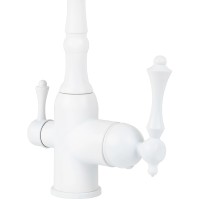 Смеситель для кухни Viko V-5344 Белый латунь