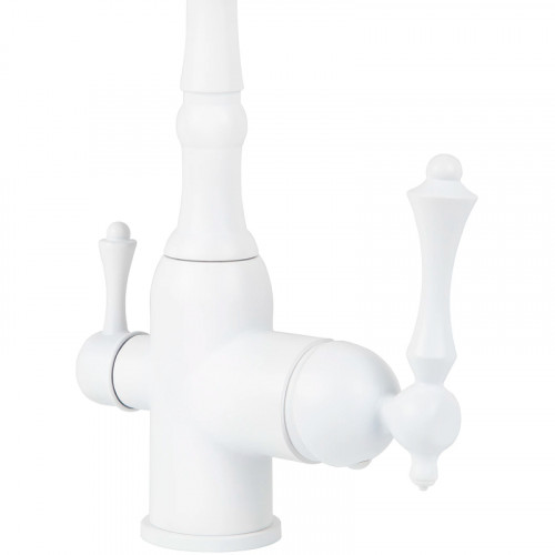 Смеситель для кухни Viko V-5344 Белый латунь