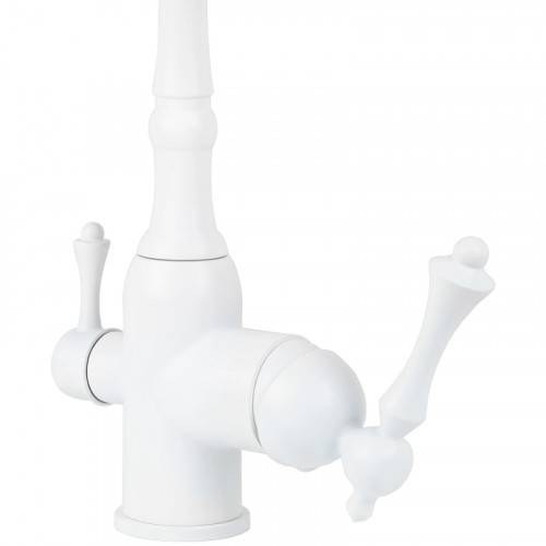 Смеситель для кухни Viko V-5344 Белый латунь