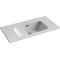 Раковина Ceramicanova Element 90 CN7002 Белая фаянс полувстраиваемая