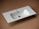 Раковина Ceramicanova Element 90 CN7002 Белая фаянс полувстраиваемая
