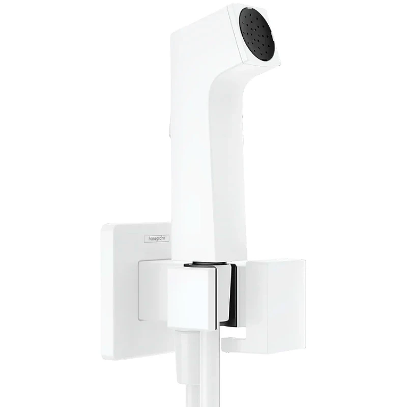 Гигиенический душ со смесителем Hansgrohe Bidette 29233700 Белый матовый латунь встраиваемый