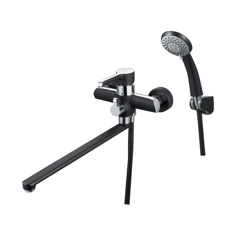 Смеситель для ванны G-Lauf ZOK ZOK7-A036YB универсальный цвет Черный матовый Хром