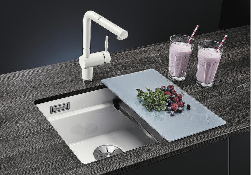 Кухонная мойка Blanco Etagon 500-U PuraPlus 525150 Магнолия глянцевая