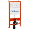 Инсталляция BelBagno BB026/BB042BL с Белой глянцевой клавишей смыва пластик