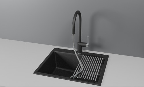 Смеситель для кухни Granula 8172 цвет Черный