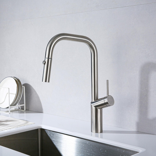 Смеситель для кухни Vincea VKF-107BN цвет Брашированный никель