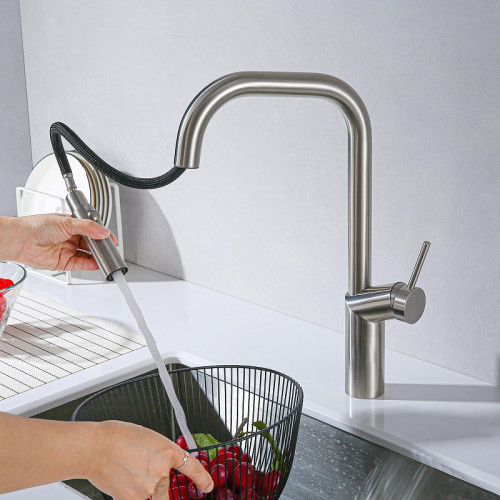 Смеситель для кухни Vincea VKF-107BN цвет Брашированный никель