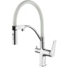 Смеситель для кухни Lemark Comfort LM3074C-White Хром Белый латунь