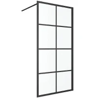 Душевая перегородка Excellent Fabrika 100x200 KAEX.4006.1000.LP профиль Черный стекло прозрачное