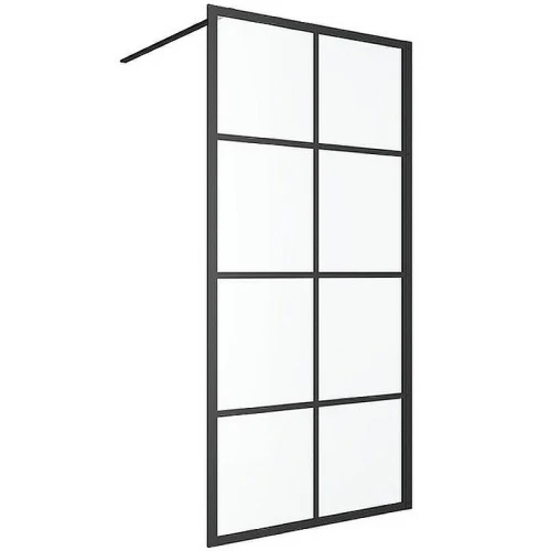 Душевая перегородка Excellent Fabrika 100x200 KAEX.4006.1000.LP профиль Черный стекло прозрачное
