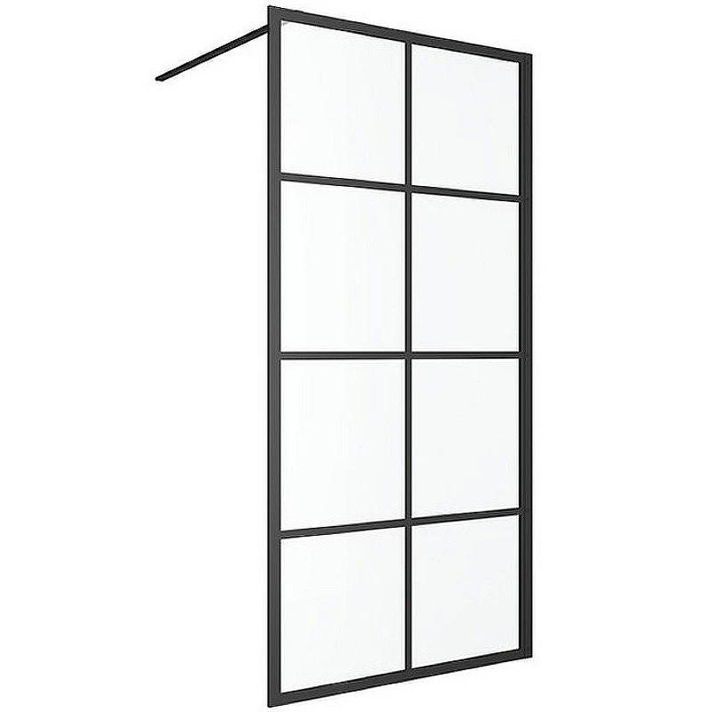 Душевая перегородка Excellent Fabrika 100x200 KAEX.4006.1000.LP профиль Черный стекло прозрачное
