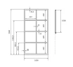 Душевая перегородка Excellent Fabrika 100x200 KAEX.4006.1000.LP профиль Черный стекло прозрачное