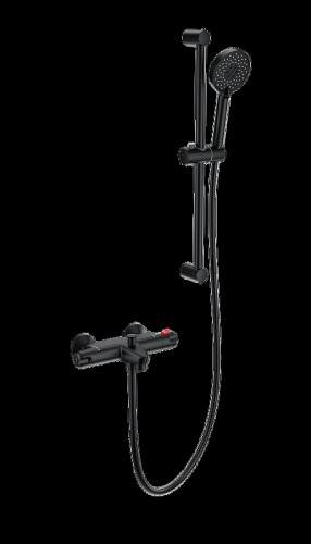 Смеситель для ванны Wonzon &amp; Woghand WW-C2001-A-MB с термостатом цвет Черный матовый