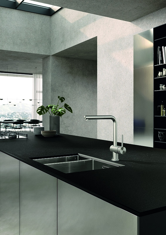 Смеситель для кухни Kludi L Steel 45851F877 Сталь латунь