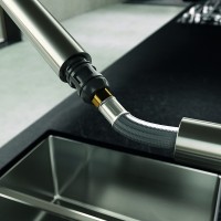 Смеситель для кухни Kludi L Steel 45851F877 Сталь латунь