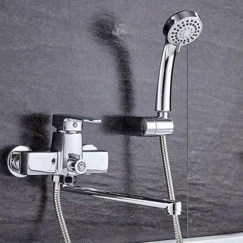 Смеситель для ванны Ledeme H54 2254L универсальный Хром латунь на стену