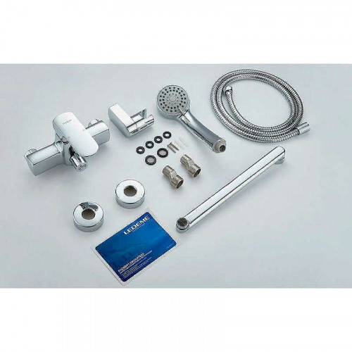 Смеситель для ванны Ledeme H54 2254L универсальный Хром латунь на стену