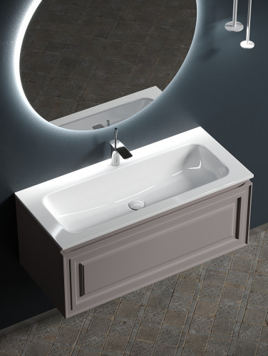 Тумба под раковину Sancos Very 100 VR100SM подвесная Doha Soft МДФ / ЛДСП