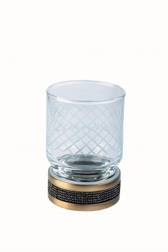 Стакан для зубных щеток Boheme Royal Cristal 10931-BR-B цвет Бронза