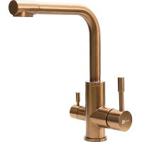 Смеситель для кухни Lemark Expert LM5061RGN Розовое золото нержавеющая сталь