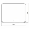 Зеркало Silver Mirrors Стив 120 ФР-00002230 с подсветкой с сенсорным выключателем и диммером стекло