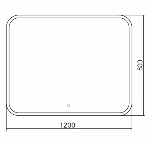 Зеркало Silver Mirrors Стив 120 ФР-00002230 с подсветкой с сенсорным выключателем и диммером стекло