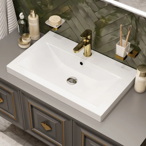 Смеситель для раковины Boheme Spectre 451-G Золото латунь