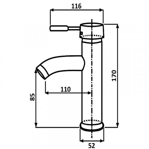Смеситель для раковины ALMAes Sona TVZ-0907 Хром латунь