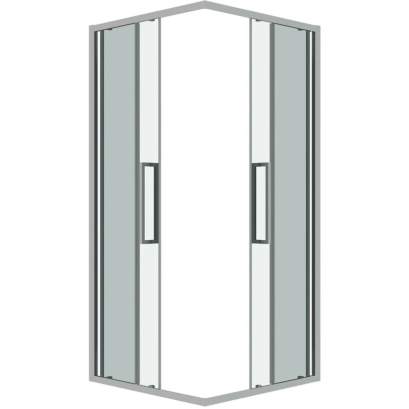 Душевой уголок Grossman Cosmo 80х80 300.K33.02.8080.10.00 профиль Хром стекло прозрачное