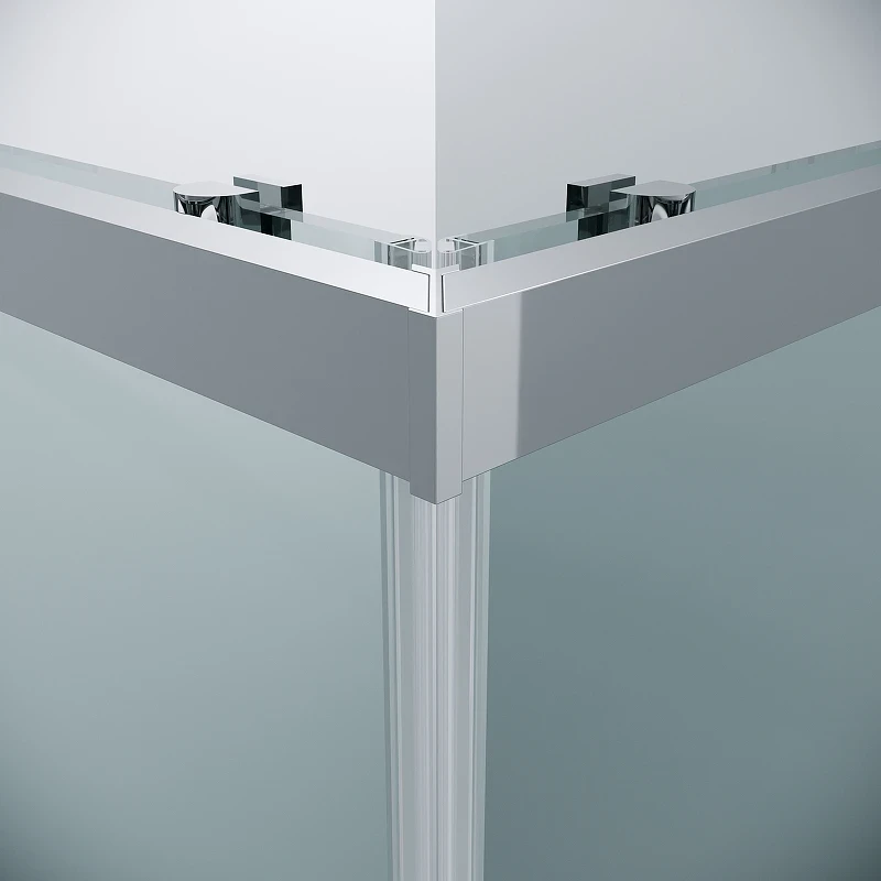 Душевой уголок Grossman Cosmo 80х80 300.K33.02.8080.10.00 профиль Хром стекло прозрачное