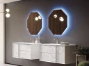 Зеркало Cezares 60 45078 с подсветкой многоугольное стекло