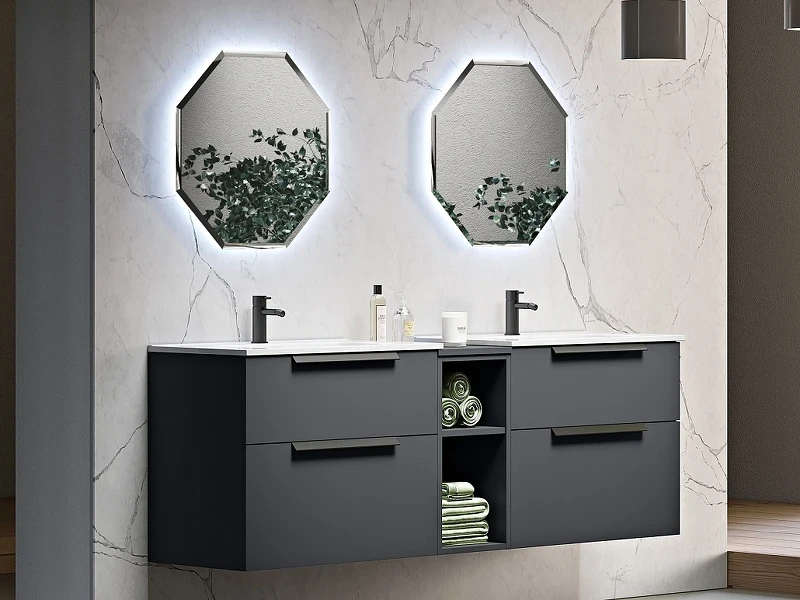 Зеркало Cezares 60 45078 с подсветкой многоугольное стекло