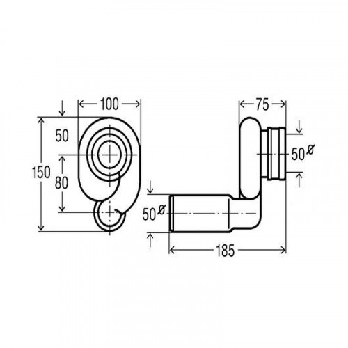 Сифон для писсуара Catalano 0954010000 цвет Белый