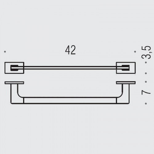 Полотенцедержатель Colombo Design Look B1609.OM Золото матовое