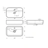 Раковина накладная Sanita Luxe Infinity Shelf 60 WB.CT/Infinity/60-C.Shelf/WHT.G/S1 цвет Белый