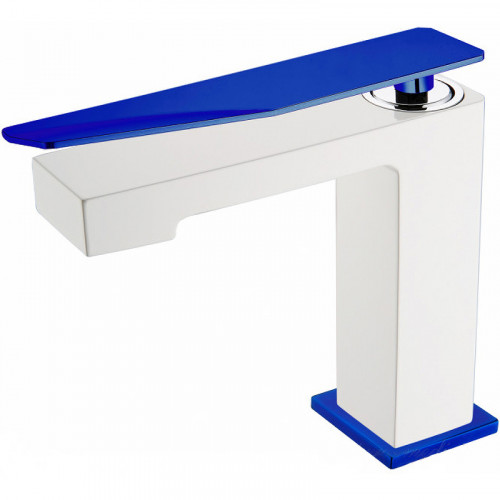 Смеситель для раковины Boheme Q 141-WUW.2 Белый Синий латунь