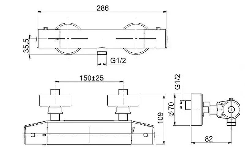 Смеситель для душа Fima Carlo Frattini Fimatherm F4215/1CR цвет Хром