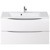 Тумба под раковину BelBagno Marino 75 MARINO-750-2C-SO-BL-P подвесная Bianco Lucido МДФ / ЛДСП