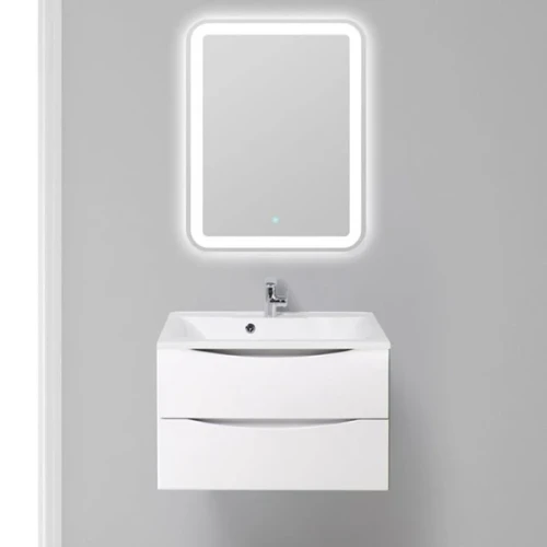 Тумба под раковину BelBagno Marino 75 MARINO-750-2C-SO-BL-P подвесная Bianco Lucido МДФ / ЛДСП