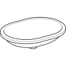 Раковина Geberit VariForm 62 500.758.01.2 Белая