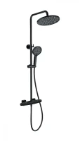 Душевая система Wonzon & Woghand Neo WW-B3045-A-MB с термостатом цвет Черный матовый