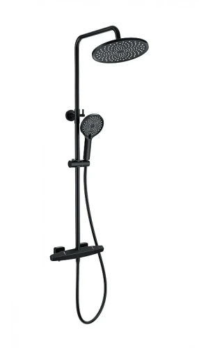 Душевая система Wonzon &amp; Woghand Neo WW-B3045-A-MB с термостатом цвет Черный матовый