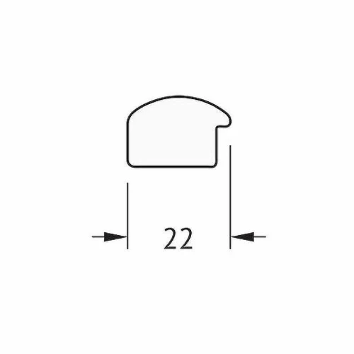 Зеркало Evoform Definite 88х68 BY 0672 в багетной раме - Орех 22