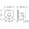 Смеситель для душа Grohe Essence 24057001 Хром латунь встраиваемый